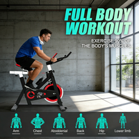 Vélo de spinning Bodyfit, machine d'exercice légère, vélo d'intérieur pour usage domestique, vélos d'exercice