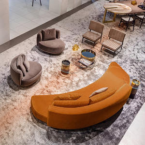 Stile nordico luce di lusso tre persone modello di Hotel completamente arredato <span class=keywords><strong>soggiorno</strong></span> da piccoli a grandi divani in tessuto spugnoso - Product Image 2