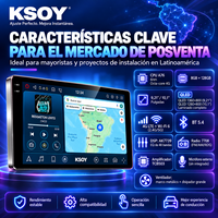 KSOY Universel 9 pouces 10 pouces Android 16 8 + 128G USB 8 Core 360 Caméra Commande au Volant Voiture Multimédia Voiture Lecteur DVD