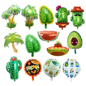 Summer Coconut Tree Avocado Cactus tarocchi Festival Leaf Balloons Fiesta Carnaval De Globos Carnival in messico per la decorazione della festa - Product Image 1