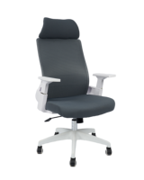 Chaise de bureau pivotante au design moderne, réglable en hauteur, avec support pour le cou, en tissu