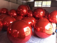 Boule à miroir gonflable géante en PVC, grande taille, décoration réfléchissante, de fête, vente en gros