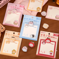 Mr.Paper Catatan Tempel Akrilik Lucu Kawaii 30 Lembar Ilustrasi Hewan Peliharaan Memo Pad untuk Buku Catatan Perencana Kantor Sekolah