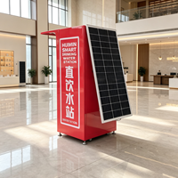 Distributeur d'eau automatique grande capacité 800G, système RO électrique solaire sur batterie, cartons, 1 an d'utilisation commerciale