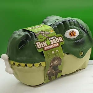 Plastic <strong>Mini</strong> 3D <strong>Dinosaur</strong> Toys Set Simulation Scene Mat <strong>Dinosaur</strong> Head Storage Box - Product Image 6