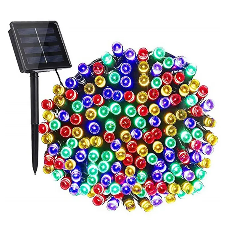 12m 22m 100led 200led Fairy Holiday Christmas Party Outdoor solar powered outdoor string lights from Factory 32m 52m 102m
