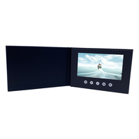 Brochure vidéo à écran LCD 7 pouces à couverture rigide Livret de mariage Livre de cartes vidéo