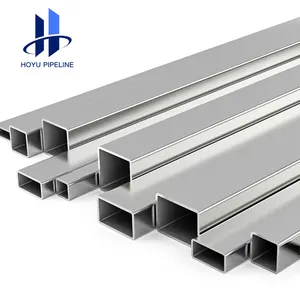 Tube Pipe Industry Square Tube Bright Annealed Nickel Alloy Ss 304 201 316 Stainless Steel Pipe Welded Seamless Steel ISO ASTM