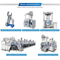 Homogénéisateur mélangeur sous vide en acier inoxydable Gtop pour la fabrication cosmétique, ligne de production de dentifrice, homogénéisation