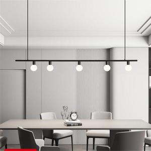 โคมไฟระย้าห้องอาหารทองแดงทั้งชิ้น สไตล์มินิมอลทันสมัย ปี 2024 ดีไซน์นอร์ดิกแบบเส้นเดียว สำหรับโต๊ะยาว - Product Image 5