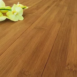 Suelo tejido hebra de madera dura de bambú respetuoso con el medio ambiente color carbonizado de alta calidad sólido plano liso - Product Image 1