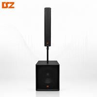 Subwoofer actif DSZ 1300W de 15 pouces, haut-parleur colonne en contreplaqué de bouleau 3x6 pouces pour auditoriums, hôtels, théâtres et salles de concert