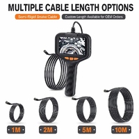 Endoscope d'inspection de pipeline avec lumière LED 200W, écran 4,3 pouces, boroscope flexible, étanche IP67, pour vérification des conduites HVAC