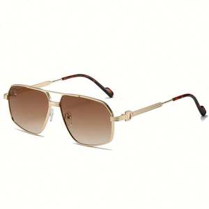 Gafas de Sol Polarizadas de Metal Retro para Mujer, Estilo Piloto con Doble Puente, para Hombre, Venta al Por Mayor, Moda 2022 - Product Image 5
