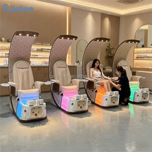 Sillón de Pedicura para Masaje de Lujo con Spa para Pies, Eléctrico y de Piel Anti-Acetona para Salón de Uñas - Product Image 5