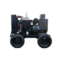 WEICHAI 44KW 55KVA Einphasig Dreiphasig 50HZ 60HZ Mobiler Dieselgenerator mit Rädern für Straßeninstandhaltungsgeräte
