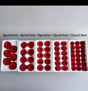 Têtes de roses éternelles préservées longue durée, 10/12 pièces, pour arrangements floraux de mariage et matériaux de bricolage – Approvisionnement direct usine - Product Image 4