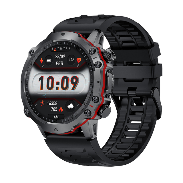 Long Battery Life Watch Men Outdoor Smartwatch Sports Modes Watches Smart Fitness Tracker Rugged Smart Watch Waterproof IP68