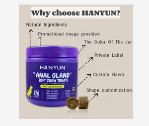 कारखाने छोटे बैच थोक अनुकूलन-कुत्तों के लिए गुदा ग्रंथि शीतल चबाना व्यवहार करता है-Glandex-bernies सही गोली चलाने की आवाज़ के लिए कुत्तों - Product Image 2