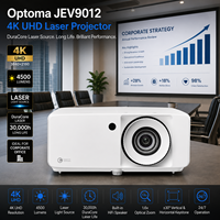 Projecteur laser 4K UHD Optoma JEV9012 avec objectif standard, 4500 lumens, configuration polyvalente et idéal pour les salles de conférence