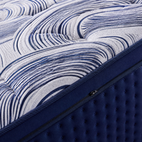 Matelas orthopédique Queen King Size pour hôtel, en mousse à mémoire de forme, latex et ressorts ensachés 5 zones, compressé