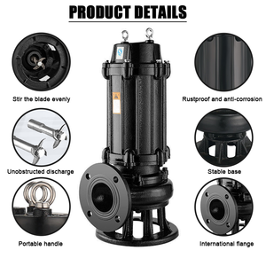 <span class=keywords><strong>Pompe</strong></span> submersible pour eaux usées CZME WQ en fonte, anti-enroulement, pour eaux usées domestiques et industrielles - Product Image 6