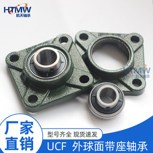 ตลับลูกปืนแบบสี่เหลี่ยม Htmw Ucf305 309 ตลับลูกปืนเม็ดกลมเหล็กหล่อพร้อมซีลยาง - Product Image 3
