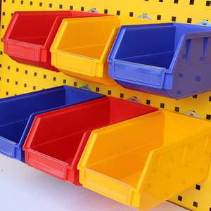 Plastic Parts Bin With Pegboard <b>Hook</b> For Tool Storage And Organization - Product Image 2