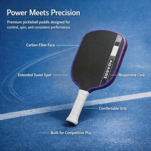Racchetta da Pickleball HYM 2026 OEM Approvata USAPA UPA-A Agassi <span class=keywords><strong>GRAF</strong></span> Pro V 16mm GEN5 con Telaio Cinetico in Fibra di Carbonio Termoformata - Product Image 3