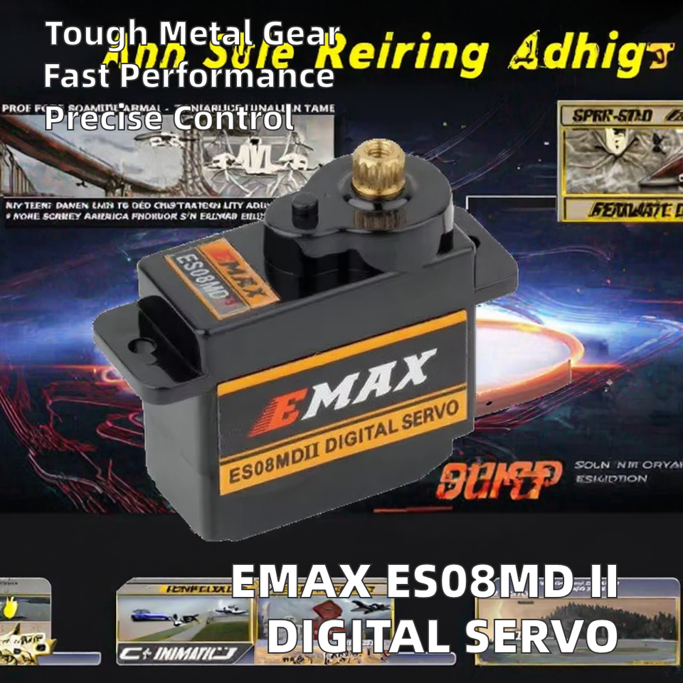 EMAX ES08MD II 12g Original High-Speed Mini Metal Gear Digital Servo ...
