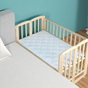 Nursery Room Essential Multifunctional Space-Saving Foldable Adjustable Solid Wood <strong>Baby</strong> <strong>Crib</strong>