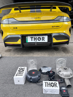 Système d'échappement électronique en métal JTLD THOR ECO Premium, amplificateur de son actif universel pour voitures, haut-parleur STORM simple