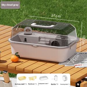 Gabbia per Orsi e Criceti in Plastica Dorata con Vassoio e Acqua, Nuovo Design Animale Cartoon, Ampio Spazio, Prezzo Promozionale all'Ingrosso - Product Image 6