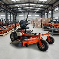 Tondeuse autoportée professionnelle de 62 pouces à moteur 4 temps de qualité industrielle, alimentée par batterie, puissance de 15 kW, vitesse maximale de 10 MPH, lames haute performance pour grandes surfaces