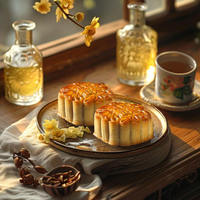Prix bas Gâteaux de lune cuits au four de style traditionnel chinois 700g/boîte Emballage en boîte de conserve Pâte de lotus blanc Double jaune d'œuf 200 jours de conservation