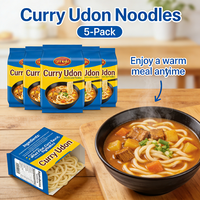 Low Fat Vegan Curry Udon Noodles Durum Wheat Sugar-Free Bulk Instant No Cook Factory Supply