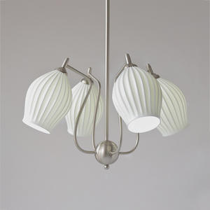 Lámpara de Araña de Cerámica de Estilo Americano Vintage Posmoderno, Lámparas Colgantes Creativas Modernas para Sala de Estar, Comedor, Dormitorio - Product Image 5