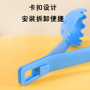 Hamster Cleaning <b>Gloves</b> Blue <b>Plastic</b> Durable Rounded Shape Small Animal Supplies - Product Image 3