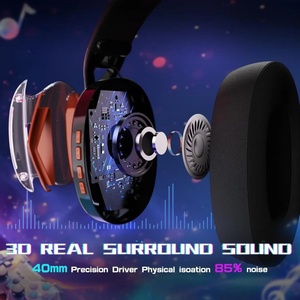 Tai nghe chơi game không dây nhẹ Attack Shark L60 Tai nghe khử tiếng ồn chế độ nghe có dây/BT/2.4gtri - Product Image 5