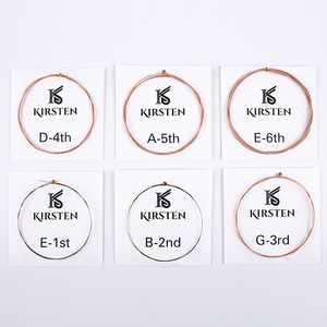 12/53 Chất lượng cao nhà máy GIá chống gỉ tráng Poly phim kirsten phosphor bronze Acoustic <span class=keywords><strong>guitar</strong></span> <span class=keywords><strong>6</strong></span> dây - Product Image 4