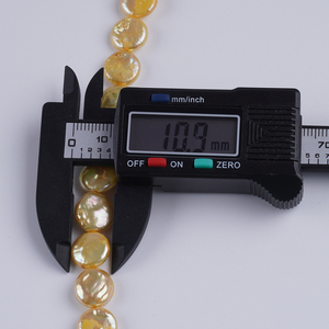 เม็ดไข่มุกน้ำจืดสีทองขนาด10-11มม. ลูกปัดหลวมสำหรับทำเครื่องประดับแบบทำมือ - Product Image 6