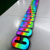 Letras Luminosas Coloridas Impresas en 3D para Tienda de Juguetes, Estilo Cyberpunk, Decoración Impermeable para Ventanas de Oficina, Personalizadas y Modernas