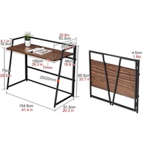 Foshan moderne petit bureau d'ordinateur en bois design pliable pour étude à domicile table d'ordinateur convertible