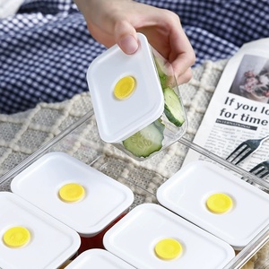 Plateau à collation divisé avec poignée, plateau à collation avec 8 compartiments amovibles et couvercles individuels, boîte de rangement alimentaire - Product Image 2