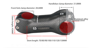 28.6mm tige vtt vélo guidon personnalisé oem cardon tige vtt vélo tige de vélo - Product Image 4
