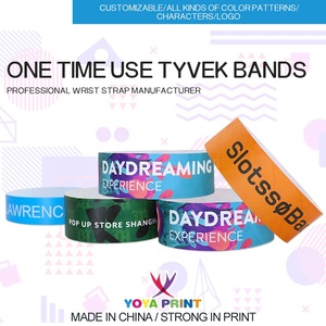 สร้อยข้อมือเทศกาลที่กำหนดเองเหตุการณ์และพรรคซัพพลายสร้อยข้อมือกระดาษราคาถูกวง Tyvek สายรัดข้อมือ - Product Image 5
