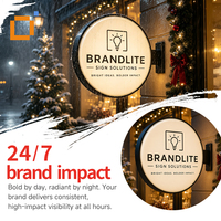 Enseigne publicitaire en acrylique thermoformé avec cadre en aluminium et éclairage LED, pour affichage de logo, salons de beauté, magasins de détail et devantures de commerces
