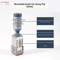 Tampon dateur Intoss Master Signature IQCPASS réglable (Année-Mois-Jour) pour usage bureautique, sceau d'inspection de qualité en plastique