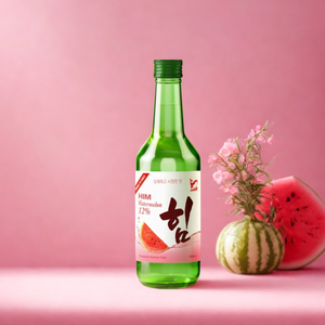 Him Soju coréen classique avec saveur rafraîchissante de pastèque 360ml Soju dans une bouteille en verre Vibrant Goût juteux - Product Image 3