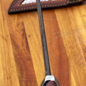 Cuchillo de Bolsillo Táctico Wuming de Alta Calidad, Personalizable OEM, Mango de Madera, Funda de Cuero, Uso Industrial EDC, Hoja de Acero y Plástico - Product Image 3